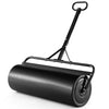 Lawn Roller Push/Tow-Behind Lawn Roller 30 Gallon Water Sand Filled Sod Drum Roller with Detachable Handle for Garden Yard Park Farm