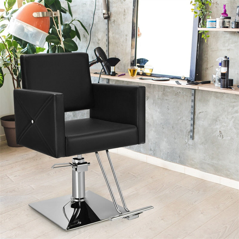 Salon Styling Chair Height Adjustable Barber Chair 360° Swivel Hair Salon Chair Spa Beauty Equipment with Heavy Duty Hydraulic Pump