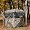 See Through Hunting Blind 3 Person Pop Up Ground Blind Camo Deer Hunting Tent with Slide Window, Hub System & Carrying Bag