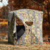 See Through Hunting Blind 3 Person Pop Up Ground Blind Camo Deer Hunting Tent with Slide Window, Hub System & Carrying Bag