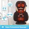 Shiatsu Back Massager Height Adjustment Massage Seat Cushion Massage Chair Pad with Heat, Kneading, Rolling & 8 Flexible Nodes