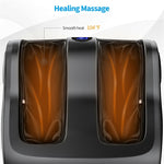 Shiatsu Foot and Calf Massager Vibration Foot Massager with Heat, Kneading, Adjustable Tilt Base & Remote Control