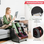 Shiatsu Foot and Calf Massager Vibration Foot Massager with Heat, Kneading, Adjustable Tilt Base & Remote Control