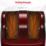 Shiatsu Foot and Calf Massager Vibration Foot Massager with Heat, Kneading, Adjustable Tilt Base & Remote Control