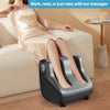 Shiatsu Foot and Calf Massager Vibration Foot Massager with Heat, Kneading, Adjustable Tilt Base & Remote Control