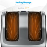 Shiatsu Foot and Calf Massager Vibration Foot Massager with Heat, Kneading, Adjustable Tilt Base & Remote Control