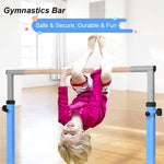 Steel Gymnastics Bar Height Adjustable Horizontal Bar Gymnastics Home Kip Bar Junior Training Bar with Double Locking Mechanism