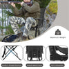 360° Swivel Hunting Blind Chair Folding Hunting Chair Silent Ground Blind Chair with Armrest & Carrying Strap