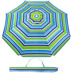 6.5 ft Beach Umbrella with Sand Anchor & Carrying Bag