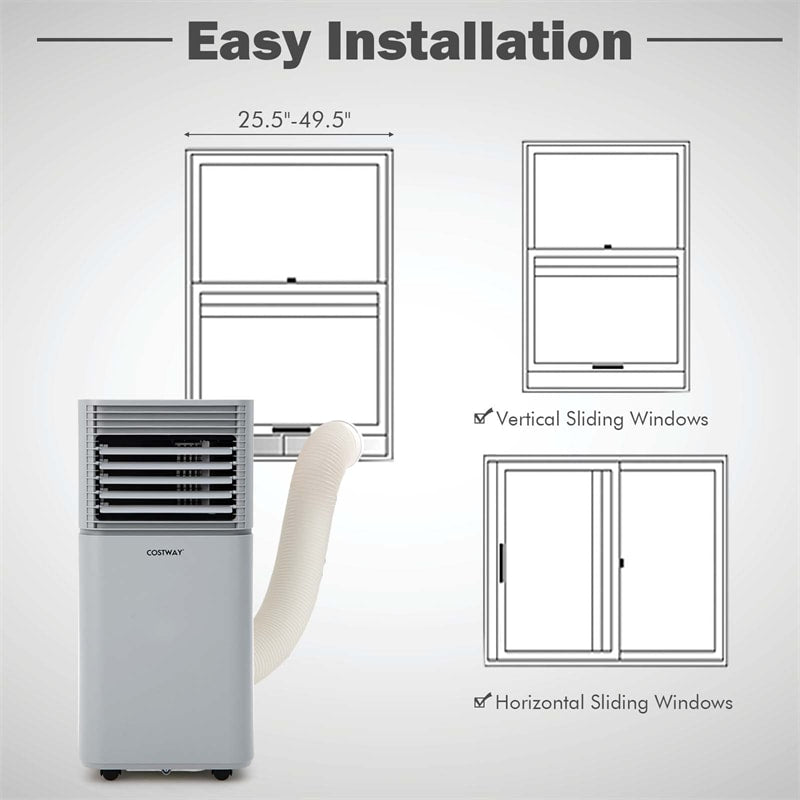 10000 BTU Portable Air Conditioner 4-in-1 AC Unit with Fan Dehumidifier Mode & Remote Control