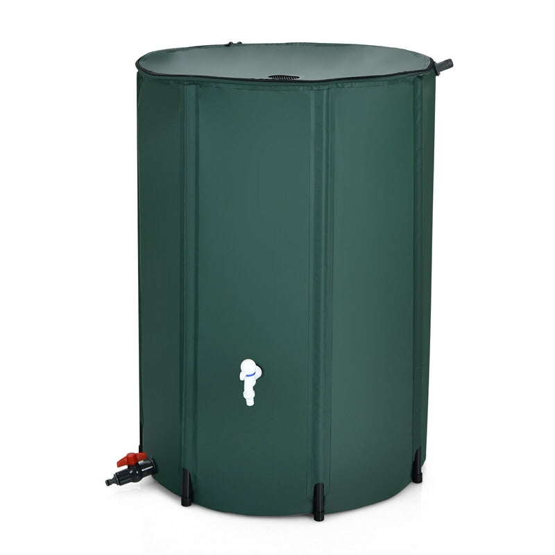 100 Gallon Collapsible Rain Barrel Portable Water Collector Tank Water Storage