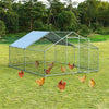 10' x 13‘ Large Metal Chicken Coop Run Walk-in Poultry Cage Hen Run House Shade Cage for Outdoor Backyard Farm