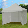 10' x 10' Pop up Canopy Tent Commercial Instant Canopy with 5 Removable Zippered Sidewalls & Adjustable Awning