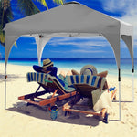 10' x 10' Outdoor Pop-up Canopy Tent Height Adjustable with Roller Bag