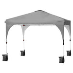 10' x 10' Outdoor Pop-up Canopy Tent Height Adjustable with Roller Bag