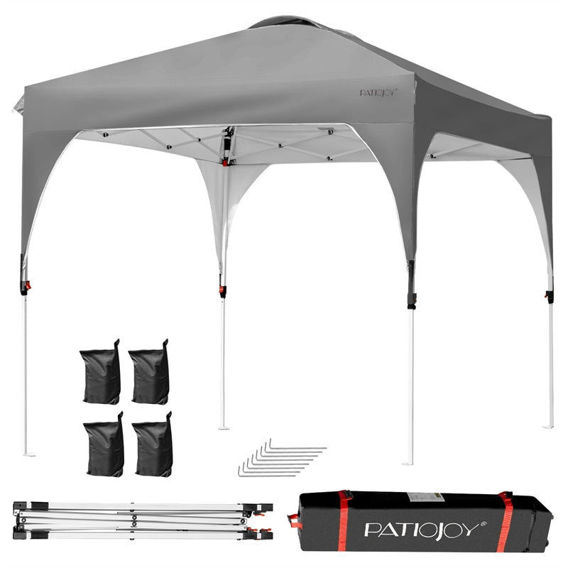 10' x 10' Outdoor Pop-up Canopy Tent Height Adjustable with Roller Bag