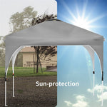 10' x 10' Outdoor Pop-up Canopy Tent Height Adjustable with Roller Bag