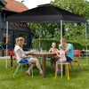 10' x 10' Pop Up Canopy Tent 2-Tier Outdoor Instant Folding Shelter Canopy with Center Lock & Wheeled Carry Bag