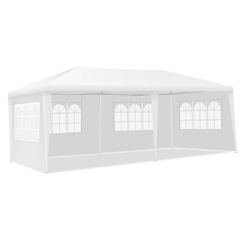 10' x 20' Canopy Tent Heavy Duty Wedding Party Tent with 4 Sidewalls & Carry Bag, Portable Canopy Shelter Tent Pavilion Event Tent  for Outdoor Use