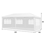 10' x 20' Canopy Tent Heavy Duty Wedding Party Tent with 4 Sidewalls & Carry Bag, Portable Canopy Shelter Tent Pavilion Event Tent  for Outdoor Use