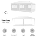 10' x 20' Canopy Tent Heavy Duty Wedding Party Tent with 4 Sidewalls & Carry Bag, Portable Canopy Shelter Tent Pavilion Event Tent  for Outdoor Use