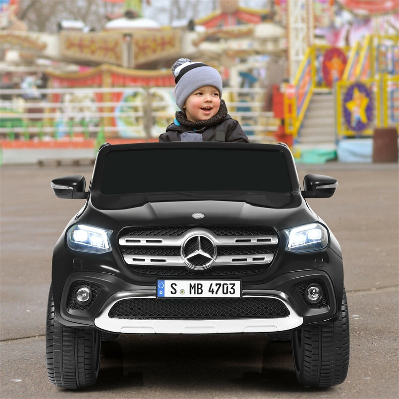 12V 2-Seater Kids Ride On Truck Car Mercedes Benz X Class RC with Remote Control