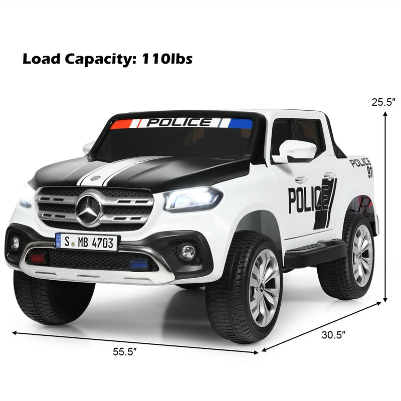 12V 2-Seater Kids Ride On Truck Car Mercedes Benz X Class RC with Remote Control