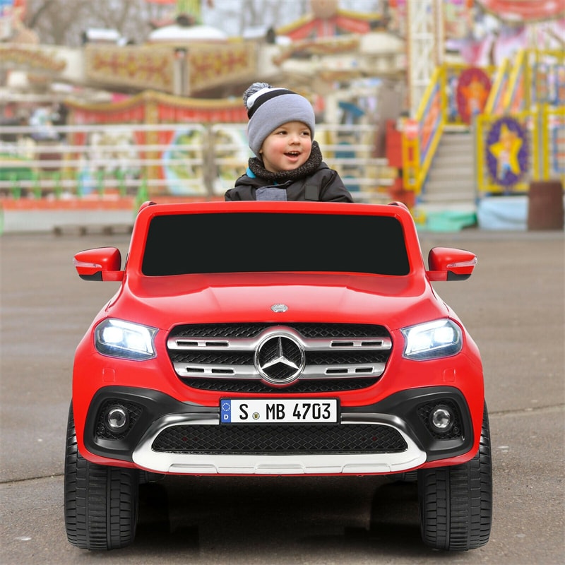 12V 2-Seater Kids Ride On Truck Car Mercedes Benz X Class RC with Remote Control