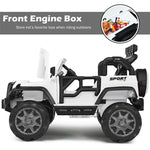 2-Seater Kids Ride on Truck, 12V Battery Powered Electric Vehicle with Remote Control & Lights for Boys Girls Gifts