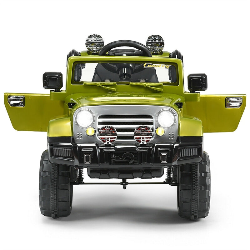 Kids Ride on Truck 12V Battery Powered Car with 2 Motors,  Remote Control & LED Lights MP3