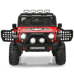 2-Seater Ride On Truck, 12V Battery Powered Electric Vehicle with Remote Control, LED Lights & Music, Ride On Car for Kids