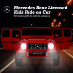 12V Kids Ride On Car, Licensed Mercedes-Benz G63 Electric Vehicle with Remote Control, Double Open Doors & Music, Battery Powered Ride On Toy