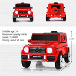 12V Kids Ride On Car, Licensed Mercedes-Benz G63 Electric Vehicle with Remote Control, Double Open Doors & Music, Battery Powered Ride On Toy