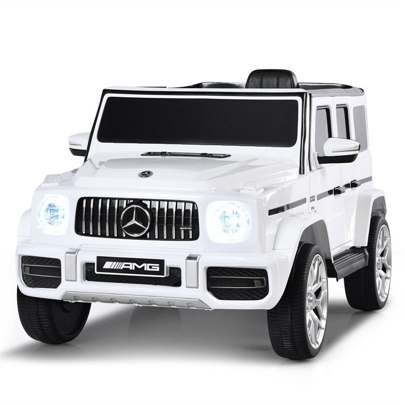 Kids Ride On Car 12V Licensed Mercedes-Benz G63 Electric Vehicle with Remote Control, Double Open Doors, Battery Powered Riding Toy