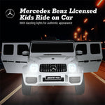 12V Kids Ride On Car, Licensed Mercedes-Benz G63 Electric Vehicle with Remote Control, Double Open Doors & Music, Battery Powered Ride On Toy