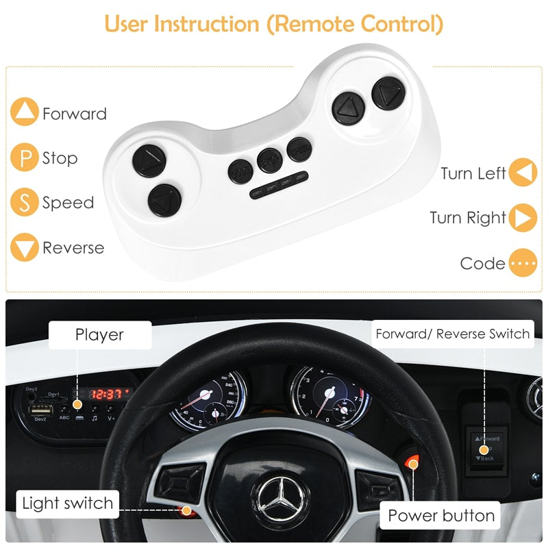 12V Electric Kids Ride On Car Licensed Mercedes Benz GLA45 with Remote Control