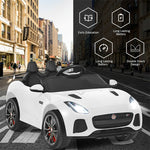 Kids Ride On Car 12V Licensed Jaguar F-Type SVR Battery Powered Electric Vehicle with Remote Control & Lights