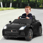 Kids Ride On Car 12V Licensed Jaguar F-Type SVR Battery Powered Electric Vehicle with Remote Control & Lights