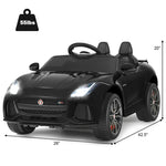 Kids Ride On Car 12V Licensed Jaguar F-Type SVR Battery Powered Electric Vehicle with Remote Control & Lights