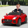 Kids Ride On Car 12V Licensed Jaguar F-Type SVR Battery Powered Electric Vehicle with Remote Control & Lights