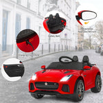 Kids Ride On Car 12V Licensed Jaguar F-Type SVR Battery Powered Electric Vehicle with Remote Control & Lights