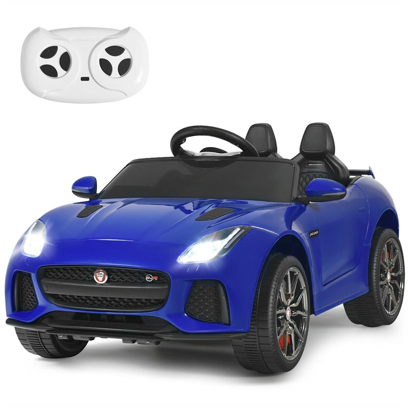 Kids Ride On Car 12V Licensed Jaguar F-Type SVR Battery Powered Electric Vehicle with Remote Control & Lights