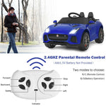 Kids Ride On Car 12V Licensed Jaguar F-Type SVR Battery Powered Electric Vehicle with Remote Control & Lights