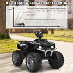 12V Kids Ride On ATV Quad 4-Wheeler Ride On Car Electric Vehicle with LED Lights & Music