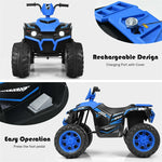 12V Kids Ride On ATV Quad 4-Wheeler Ride On Car Electric Vehicle with LED Lights & Music