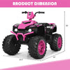 12V Kids Ride On ATV Quad 4-Wheeler Ride On Car Electric Vehicle with LED Lights & Music