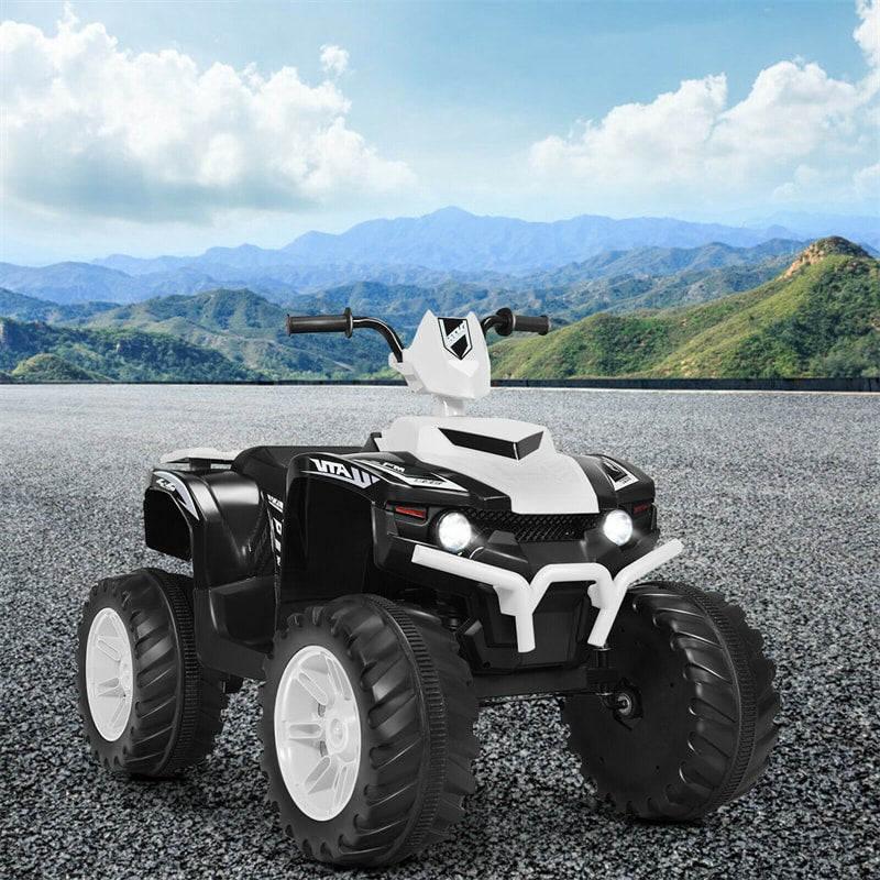 12V Kids Ride On ATV Quad 4-Wheeler Ride On Car Electric Vehicle with LED Lights & Music