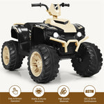 12V Kids Ride On ATV Quad 4-Wheeler Ride On Car Electric Vehicle with LED Lights & Music