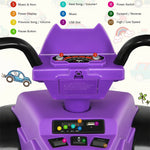 12V Kids Ride On ATV Quad 4-Wheeler Ride On Car Electric Vehicle with LED Lights & Music