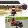 12V Kids Ride On Motorcycle Battery Powered Electric Motorbike with Training Wheels & LED Lights